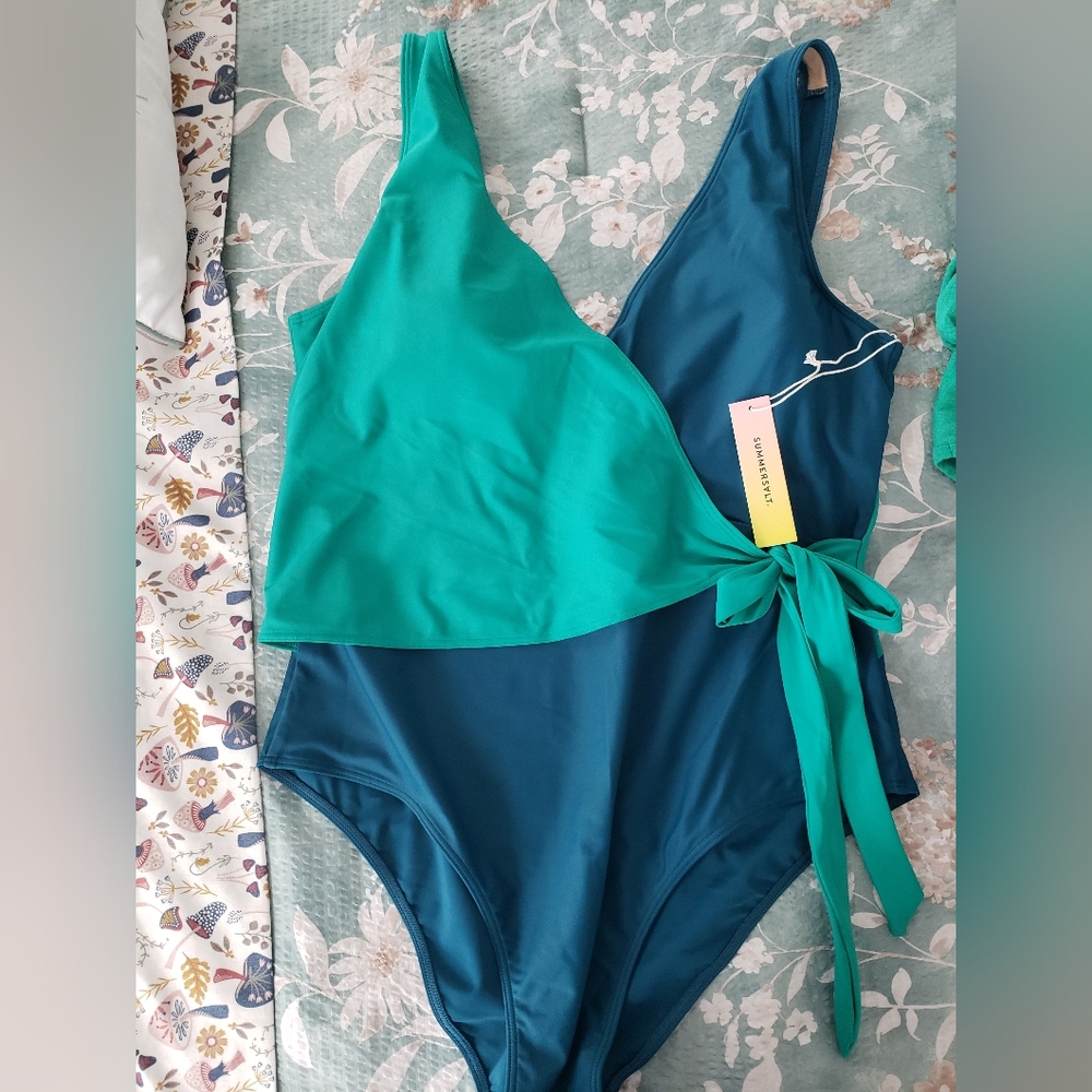 Summer Salt The Perfect Wrap One-Piece NWT